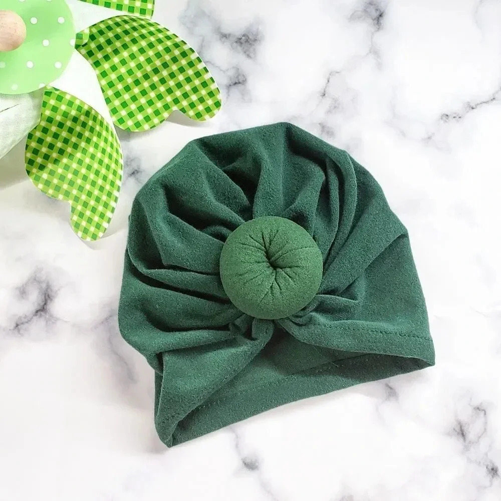 Green Baby Topknot Hat Headband